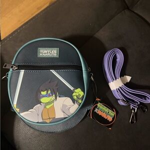 Loungefly Turtles x Naruto Blue and Green Bag